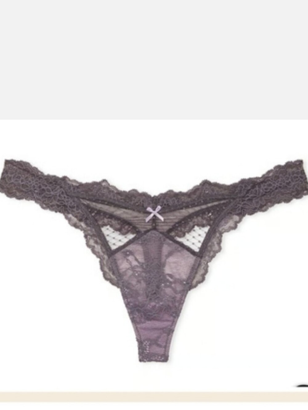 Victoria's secret very sexy dream Angel's lace and mesh thong panty LARGE